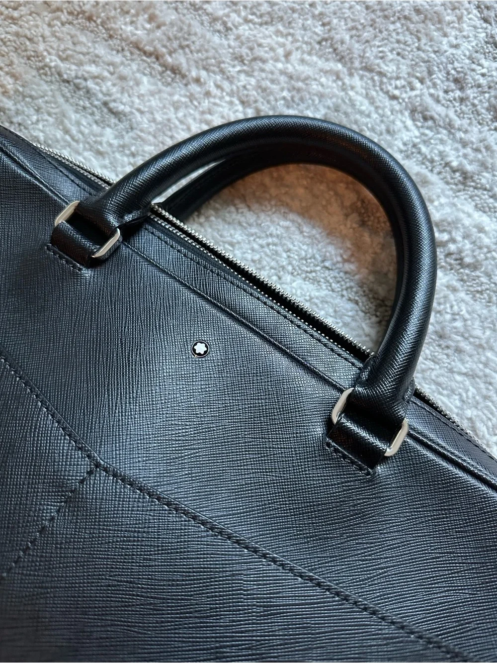 MONTBLANC Sartorial Ultra-Slim Cross-Grain Leather Briefcase